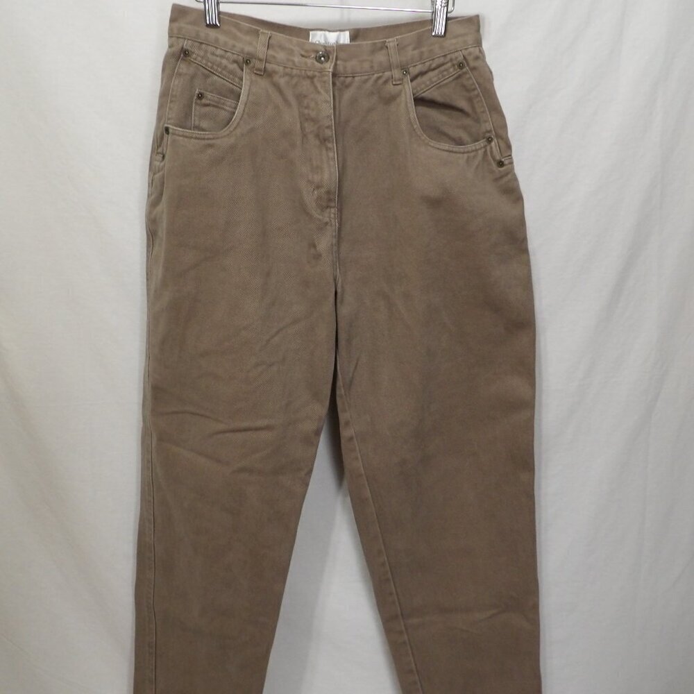 CHRISTOPHER & BANKS Vintage High Waisted Brown Jeans | 12